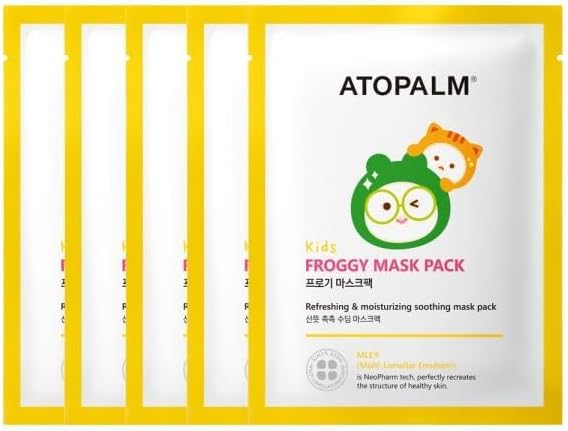 Kids Froggy Face Mask, 5 sheets