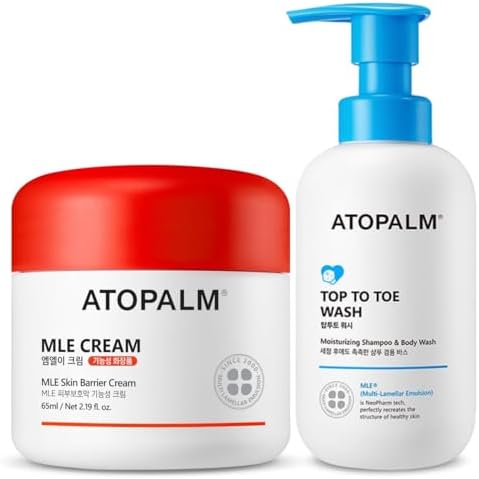 MLE Eczema Cream + Top to Toe Baby Wash Bundle, 2-piece set