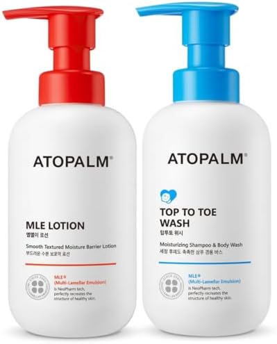 MLE Lotion + Top to Toe Baby Wash Bundle, 2-piece set